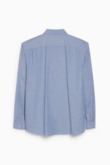 Hommes - Chemise - regular fit - col button-down - bleu clair