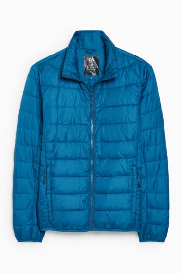 Herren - Skijacke mit Kapuze - blau