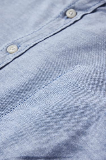 Uomo - Camicia - regular fit - button down - azzurro