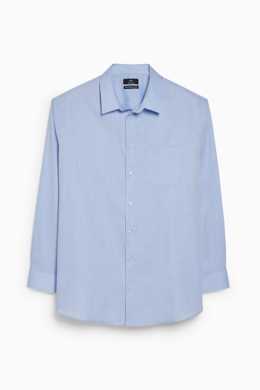 Home - Camisa - regular fit - Kent - fàcil de planxar - blau clar