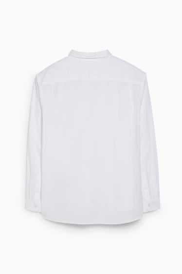 Heren - Overhemd - regular fit - button down - wit