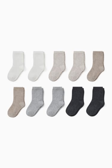 Miminka - Multipack 10 ks - ponožky pro miminka - béžová