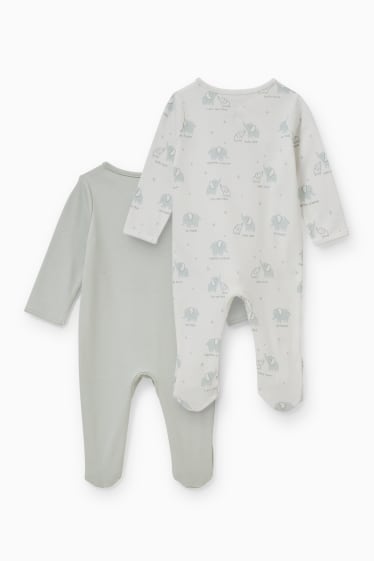 Bebés - Pack de 2 - pijamas para bebé - verde menta