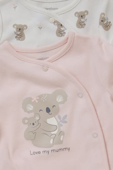 Neonati - Confezione da 2 - pigiama per neonati - rosa