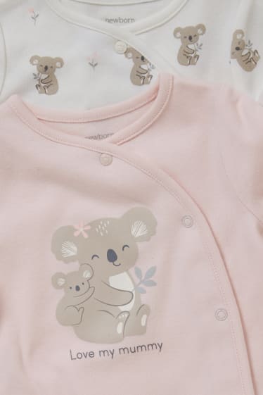 Babys - Set van 2 - babypyjama - roze