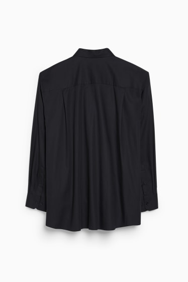 Heren - Overhemd - regular fit - kent - gemakkelijk te strijken - zwart