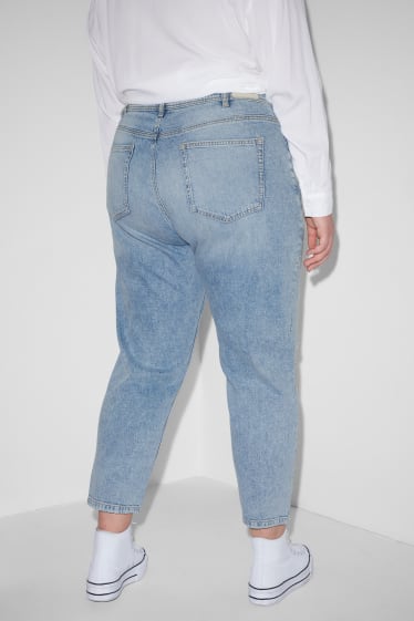 Ados & jeunes adultes - CLOCKHOUSE - mom jean - high waist - jean bleu clair