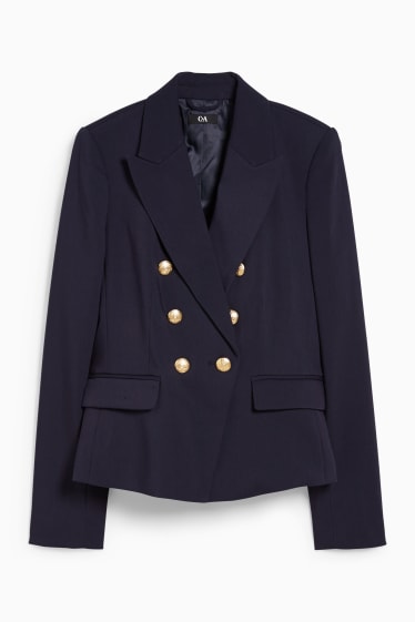 Femmes - Blazer de bureau - cintrée - bleu foncé