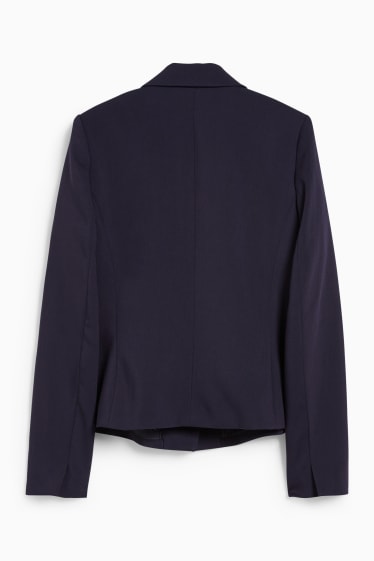 Dames - Business-blazer - getailleerd - donkerblauw