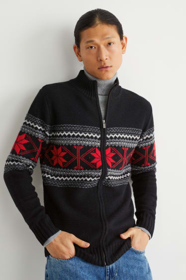 Men - Cardigan - black