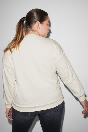 Dames - CLOCKHOUSE - sweatshirt - licht beige