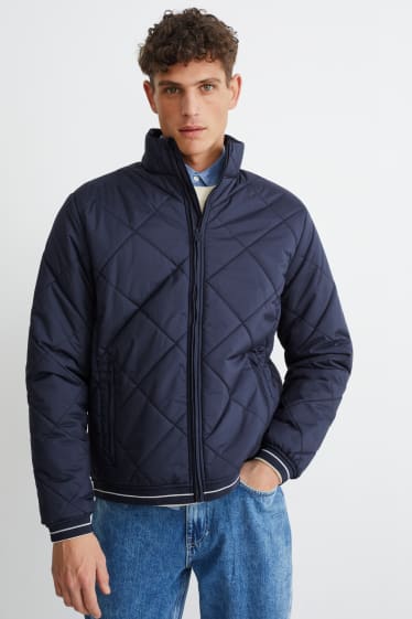 Men - Quilted jacket - LYCRA® - dark blue