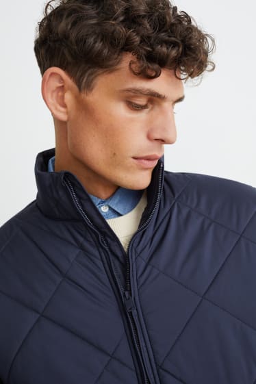 Men - Quilted jacket - LYCRA® - dark blue