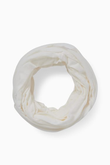 Damen - Loop Schal - cremeweiss