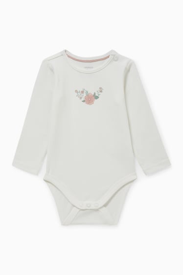 Babys - Babyoutfit - 3-delig - fuchsiarood