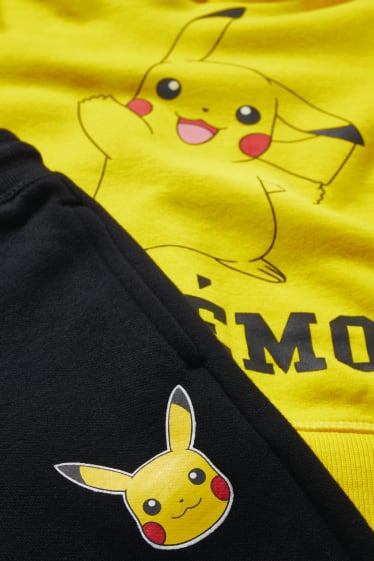 Dzieci - Pokémon - komplet - bluza z kapturem i spodnie dresowe - 2 części - czarny