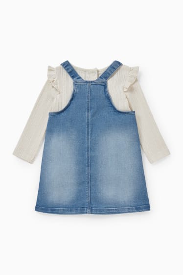 Baby Mädchen - Baby-Outfit - jeansblau