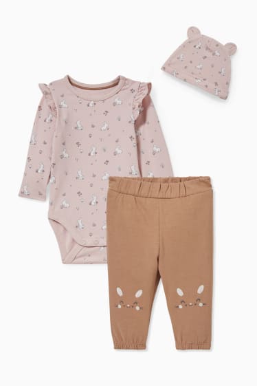 Babys - Baby-Outfit - 3 teilig - hellrosa