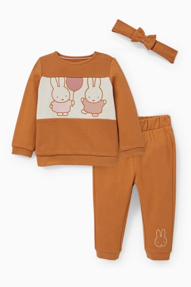 Babies - Miffy - baby outfit - 3 piece - havanna