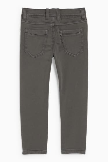 Enfants garçons - Skinny jean - jean chaud - gris foncé
