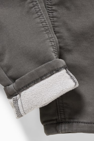 Enfants garçons - Skinny jean - jean chaud - gris foncé