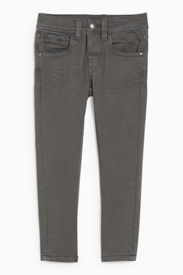 Enfants garçons - Skinny jean - jean chaud - gris foncé