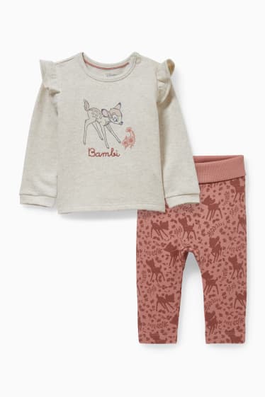 Babies - Bambi - baby outfit - 2 piece - pale pink