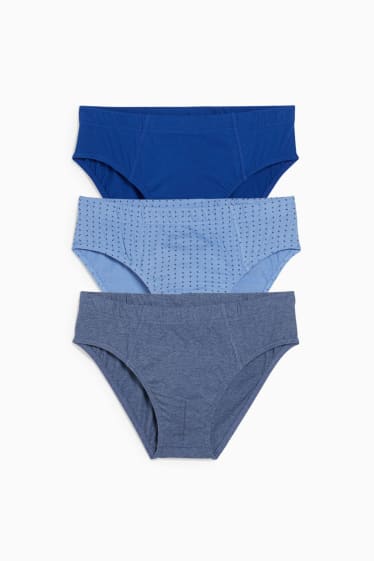 Men - Multipack of 3 - briefs - blue