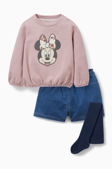 Babys - Minnie Maus - Baby-Outfit - 3 teilig - rosa