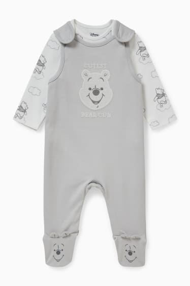 Babies - Winnie the Pooh - romper set  - 2 piece - light gray