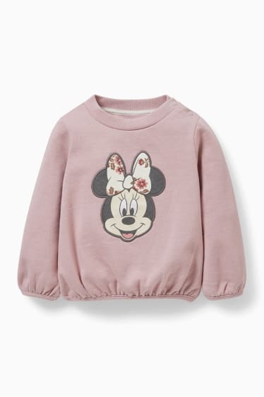 Babys - Minnie Mouse - babyoutfit - 3-delig - roze