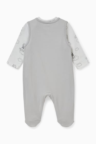 Unisex - Winnie de Pluș - set salopetă - 2 piese - gri deschis