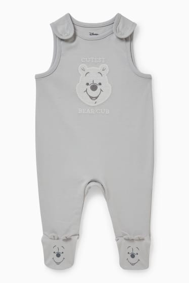 Bébés - Winnie l’ourson - ensemble avec grenouillère - 2 pièces - gris clair