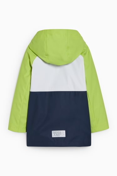 Enfants garçons - Veste de pluie à capuche - blanc