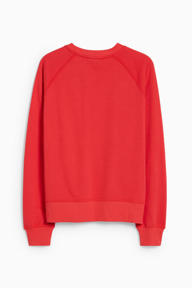 Damen - Basic-Sweatshirt - rot