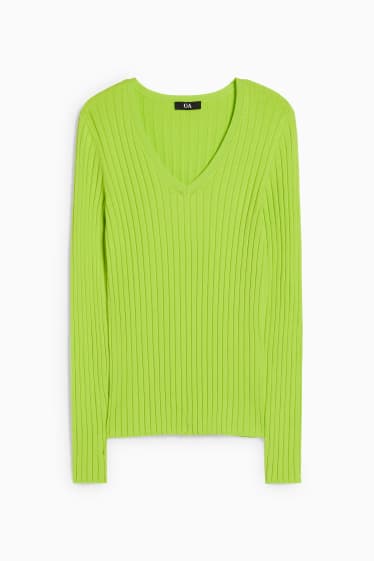 Women - Basic jumper - light green