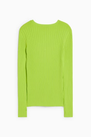 Donna - Maglione basic - verde chiaro