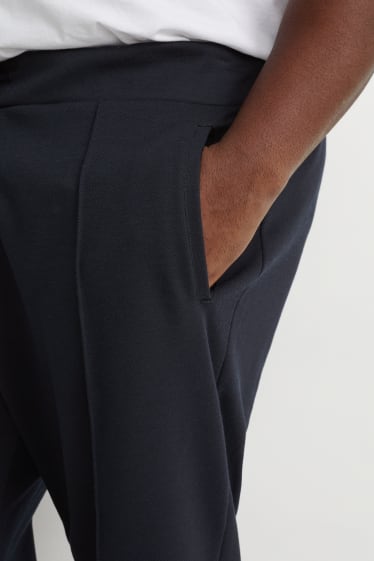 Pánské - Teplákové kalhoty - regular fit - tmavomodrá