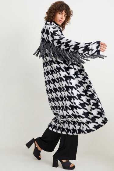 Donna - Cappotto - a quadretti - nero / bianco