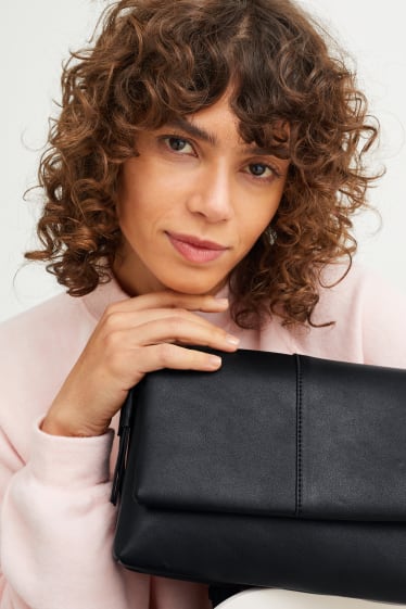 Mujer - Bolso bandolera - polipiel - negro