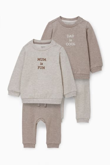 Babys - Baby-Outfit - 4 teilig - hellbraun