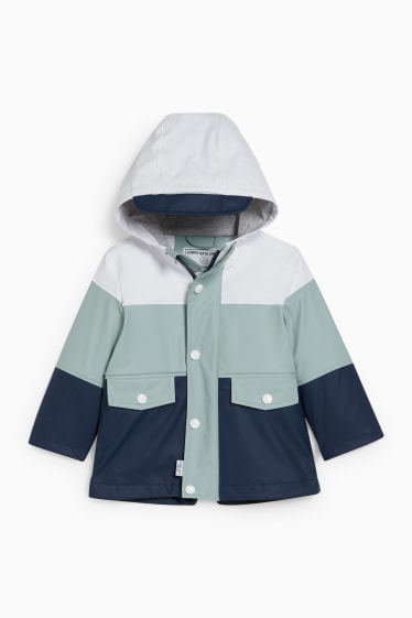 Babys - Baby-Jacke mit Kapuze - hellgrün