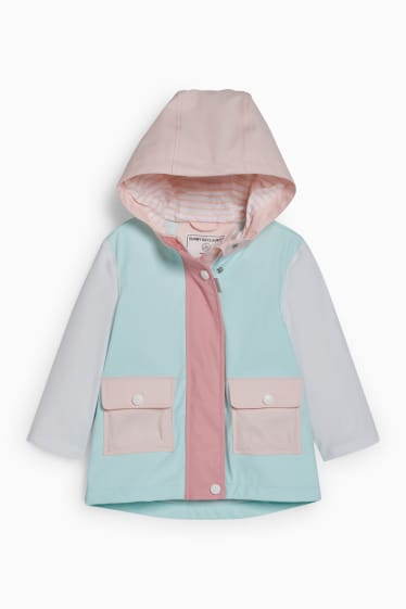 Babies - Baby jacket with hood - mint green