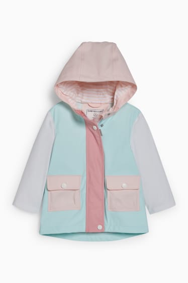 Baby: meisjes - Babyjas met capuchon - mintgroen