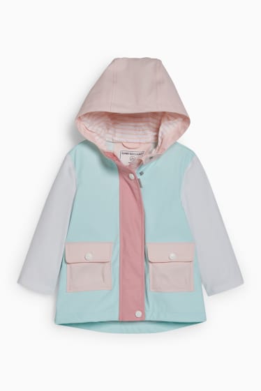 Babys - Baby-Jacke mit Kapuze - mintgrün