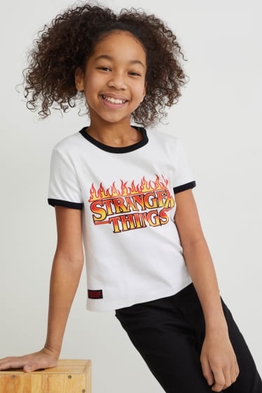 Niños - Stranger Things - camiseta de manga corta - blanco roto