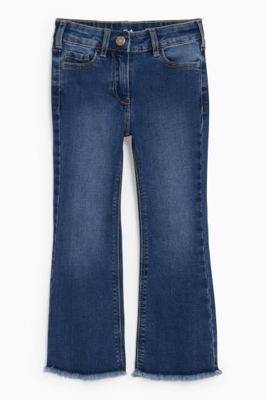Kinderen - Flared jeans - jeansblauw