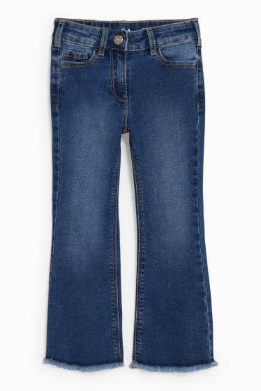 Kinder - Flared Jeans - jeansblau