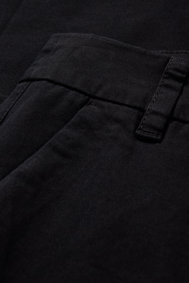 Dámské - Kalhoty chino - mid waist - černá