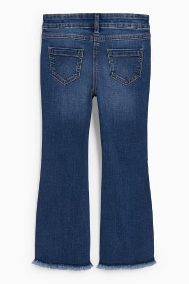 Kinder - Flared Jeans - jeansblau